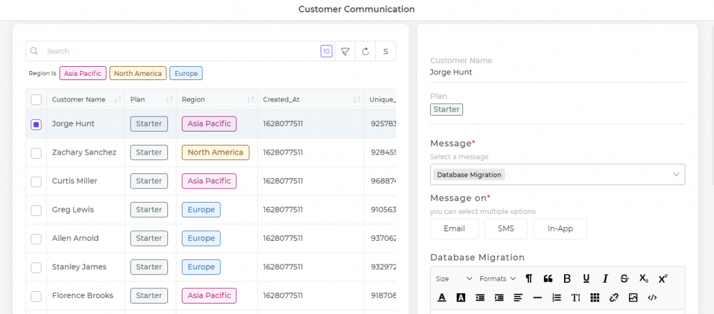 Impact of query builder filter on sales table grid